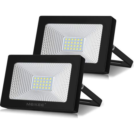 LED-Flutlicht für den Außenbereich – 20 W – 1700 lm – 6500 K – 120° Abstrahlwinkel – IP66 wasserdicht – Für Garten, Hof, Garage, Terrasse – 2er-Pack (1/5)