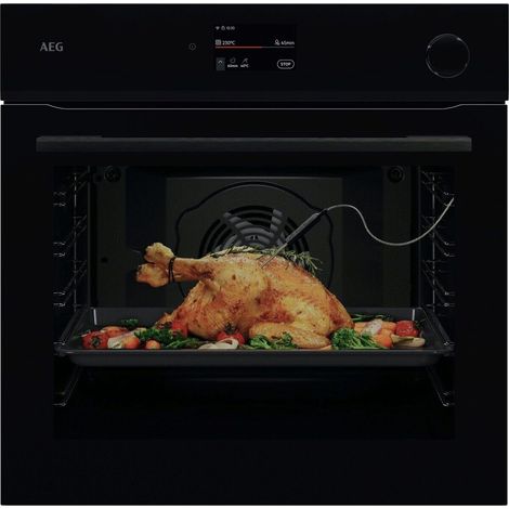 AEG Series 7000 NBR7P731SB Forno a vapore Serie 7000 MealAssist con SteamCrisp con pulizia pirolitica. Dimensione del forno: Media, Tipo di forno: Forno elettrico, Capacità interna forno totale: 72... (1/5)