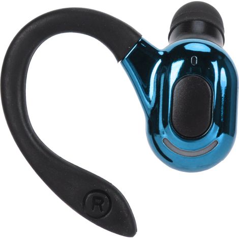 Bluetooth 5.2 Headset, HiFi-Stereo-Sound, HD-Anrufe, Geräuschunterdrückung, IPX4 wasserdicht, kabelloser Ohrhörer, schwarz und blau. (1/5)