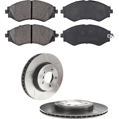 KIT FRENI ANTERIORI compatibile con CHEVROLET EPICA - DISCHI + PASTIGLIE OEM: FDB1969, FDB4304 / 18051 /SOSTITUZIONE DIRETTA/BASSA POLVERE/SILENZIOSO (1/5)