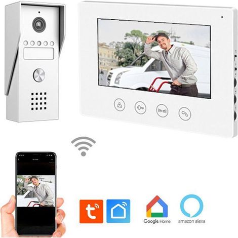 Video-Türsprechanlage - KYF - Verkabelt - WLAN-verbunden - 7'' Touchscreen - 2 Drähte (1/3)