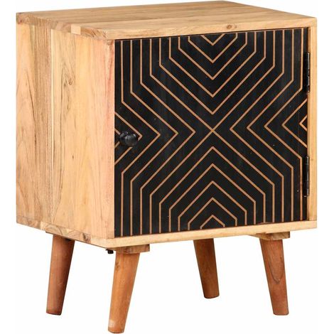 Maison Exclusive - Nachttisch 40x30x50 cm Akazie Massivholz (1/5)