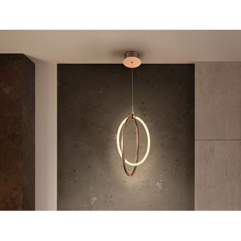 LAMPARA LED  OCELLIS 22Ø ORO ROSA (1/4)
