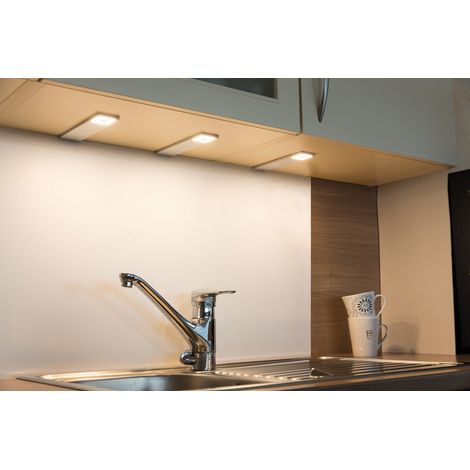 Heitronic Cortina LED-Unterbauleuchte 3er Set LED LED fest eingebaut 7.2 W Warmweiß, Neutralweiß, T (1/5)