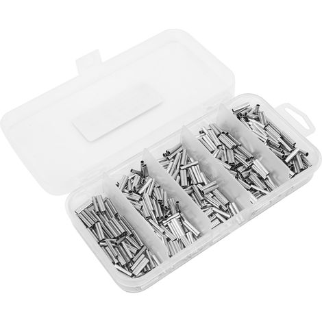 500 manchons de sertissage simples et doubles pour fil de pêche, connecteurs pour tubes en cuivre (1/5)
