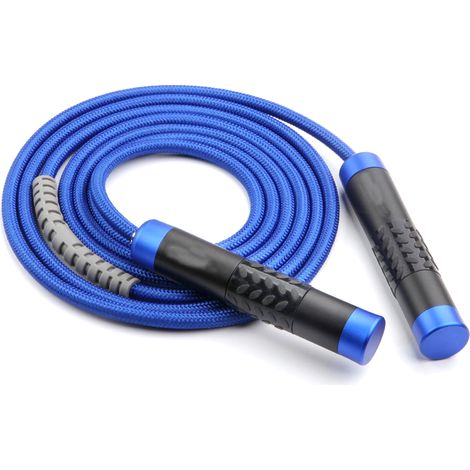 Corde A Sauter Poids - Cordon Réglable En Longueur - Poignées En Alliage Ergonomiques Avec Revêtement Antidérapant En Silicone - 1 Pièce (1/5)