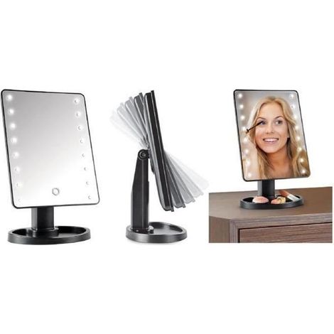 VITAEASY Miroir 16 led touche tactile