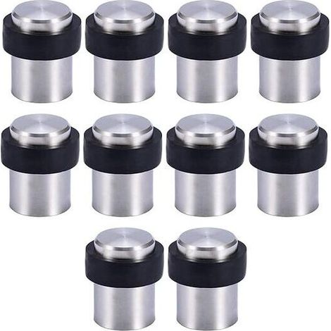 10 X Butoir de Porte de Sol 4.5 cm en Acier Inox Arrêt de Porte Butoir Bloque Porte (1/5)