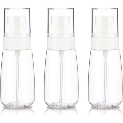 Lot de 3 petits vaporisateurs de voyage 60 ml, vaporisateurs de voyage vides, mini vaporisateurs en plastique à brume fine (1/5)