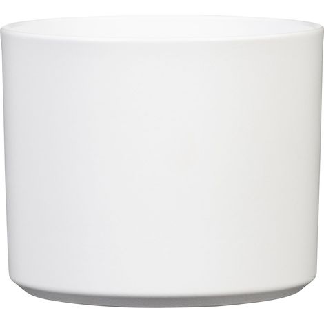 Scheurich Monaco, pot de fleurs en céramique, couleur : Panna, 13,6 cm de diamètre, 12,2 cm de hauteur, 2,3 l vol. (1/4)