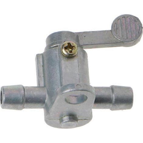 Robinet d'essence pour moto/scooter, avec valve et interrupteur pour réservoir. Accessoire marche/arrêt argenté pour porte-clés. (1/5)