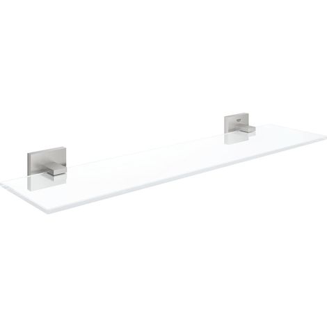 Grohe QuickFix Start Cube - Étagère, longueur 53 cm, verre/supersteel 41109DC0
