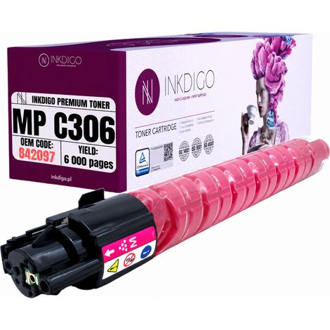Inkdigo Toner 842097 kompatibel mit Ricoh MPC306ZSP, MPC307PageKeeper, MPC307 TÜV-zertifiziert (1/5)