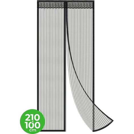 Cortina mosquitera magnética - Mosquitera de lujo para puerta - 210 x 100 cm - Cortina para puerta - Mosquitera para puerta (1/5)