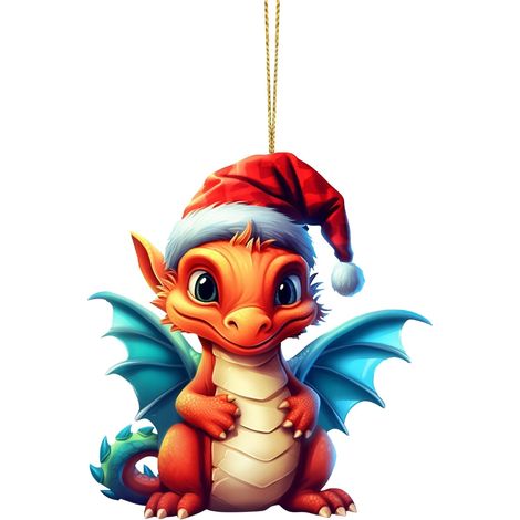 Pendentif Dinosaure - Pendentif Avion En Acrylique Pour Arbre De Noël - Décoration Maison Et Chambre D'Enfant - Lot De 1 (1/4)