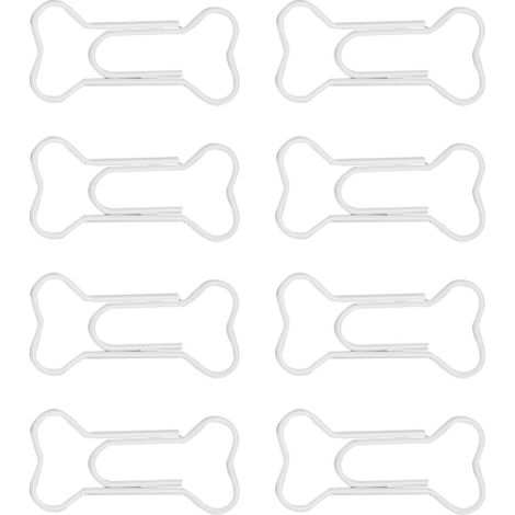 30 attaches colorées en forme d'os pour scrapbooking, carnet de notes et album photo - Lot de 30 pièces (1/5)
