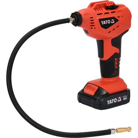 Yato kompresor / sprężarka mini 18v 2,0ah+ładowarka (1/5)