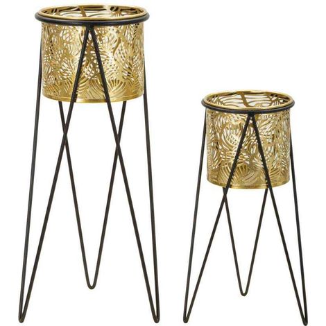 VASE HOLDER DRAK SET 2 PCS  CM 21X20X46-18X18X32 (1/4)