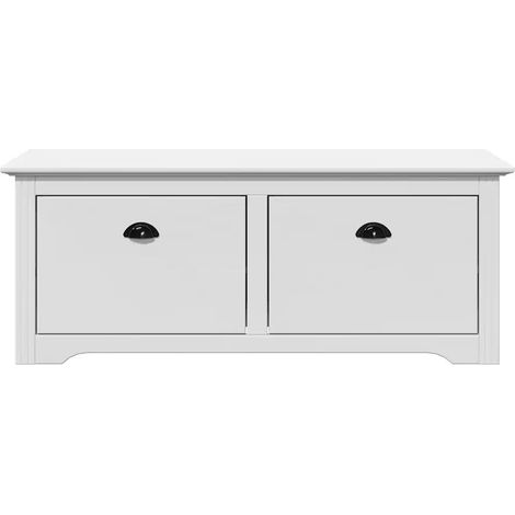 vidaXL Eingangsbank BODO weiß 114x40x45 cm