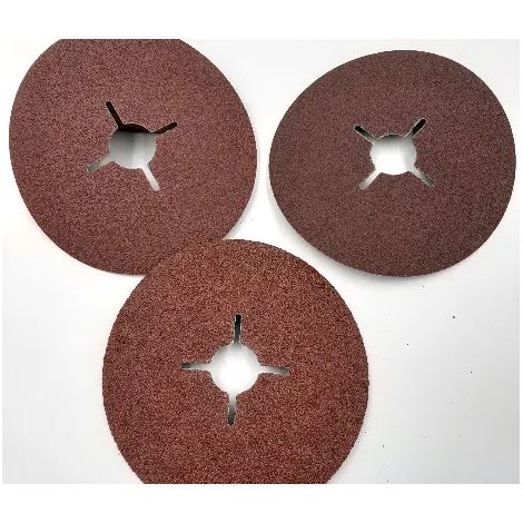 DISCO ABRASIVO FLESSIBILE SU FIBRA D.125 mm  GRANA 60