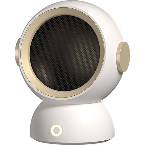 Mini chauffage soufflant silencieux 220V prise EU, chauffage rapide portable blanc pour bureau (1/5)
