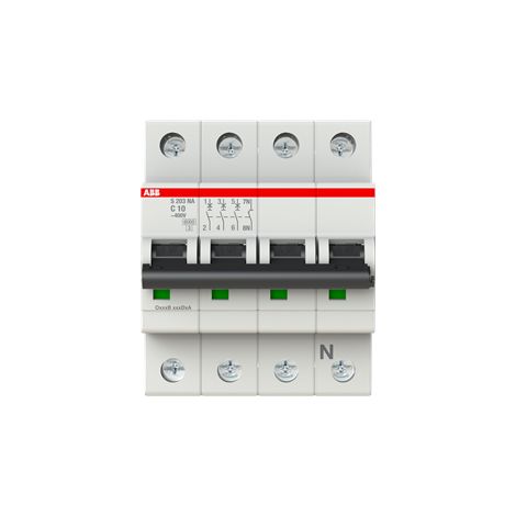 Disjoncteur S200 3P+N C 10 6kA NA - ABB2CDS253103R0104 (1/2)