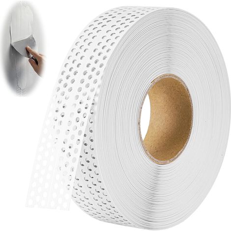 5cm x 40m Bande Placo Autocollante, Ruban de Renfort PVC pour Placo et Plaques de Plâtre, Armierungsband Anti-fissure