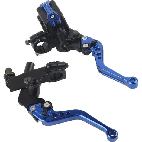 Leviers de réservoir de maître cylindre d'embrayage de frein de moto 1 paire 7/8 Inch(22mm) universel pour accessoire de voiture(Bleu) , Freins , Tambours de frein et accessoires (1/5)
