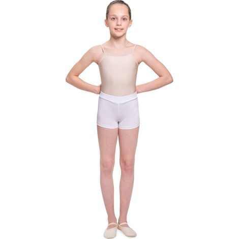 Egina - pantaloncini da ginnastica per ragazzi bianchi Pantaloncini da ginnastica Egina per danza bianchi 146/152 (1/5)