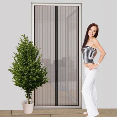 Easy Life Magnetisches Moskitonetz – 100 x 210 cm – Einfache Montage – Kürzbar (1/4)