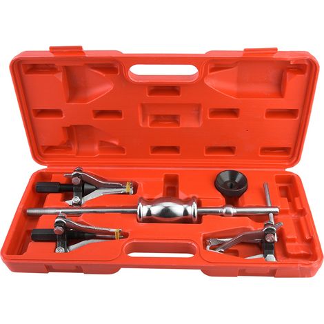 Ensemble de 5 pièces d'outils de démontage pour extracteurs de roulements d'engrenages internes et externes en acier au carbone et poids de glissement (1/5)