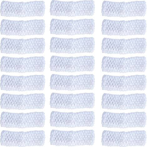 Headband Élastique - Largeur 4 cm - Extensible Jusqu’à 35 cm - Pour Coiffure DIY et Accessoires Cheveux - 25 Pièces (1/5)