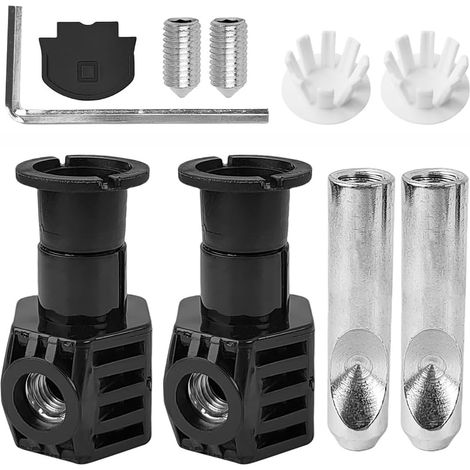 Befestigungsschrauben für Toiletten, universelle Toilettensitzhalterungen und Toilettenverlängerungssets (11 cm/4,33 Zoll Schraubenschlüssel mit weißer Kappe)