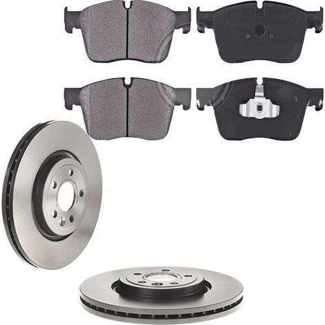 KIT FRENI ANTERIORI compatibile con JAGUAR XF (X260) - DISCHI + PASTIGLIE OEM: FDB4894 / 18556 /SOSTITUZIONE DIRETTA/BASSA POLVERE/SILENZIOSO (1/5)