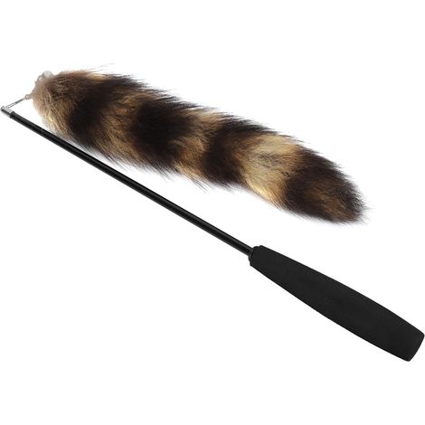 Baguette de jeu rétractable pour chat avec queue artificielle, jouet amusant et interactif. (1/5)