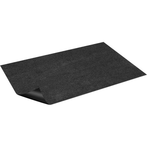 Randaco Tappetino per barbecue 75x120 cm, protezione di pavimento antiscivolo, resistente all’olio e idrorepellente, per grill, terrazza e giardino