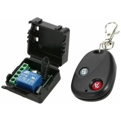 Modulo interruttore di controllo remoto wireless a 1 canale 433 Mhz DC 12 V e telecomando RF - 1 pz.