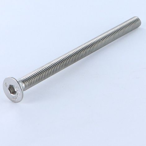 Vis métaux Inox A2 FHC tête fraisée empreinte hexagonale creuse Clé de 5 HC5 M8X70 Filetage total-50 pièces