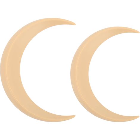 tragbare, dekorative Haarnadeln aus ABS in Mondform für den Alltag und Cosplay, Beige (1/5)