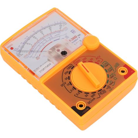Analoges Multimeter, hochauflösende Skala, mehrere Messbereiche, intuitives, kompaktes und sicheres Design.
