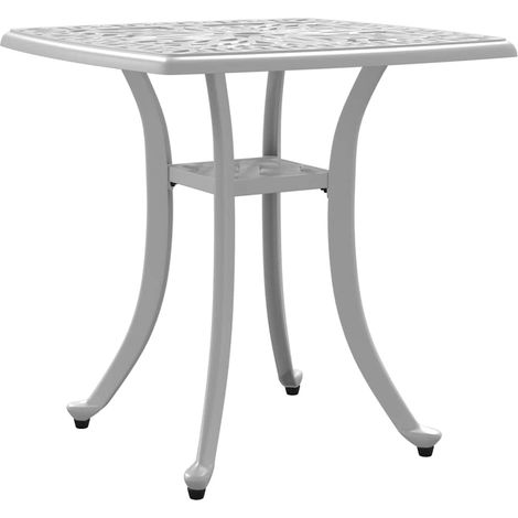 Mesa de jardín aluminio fundido blanco 53x53x53 cm vidaXL (1/5)