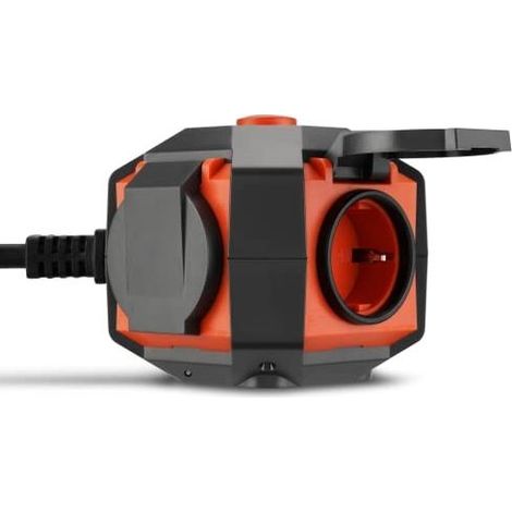Globe striscia 4x IP44 grigio-arancio con interruttore 2m (1/5)