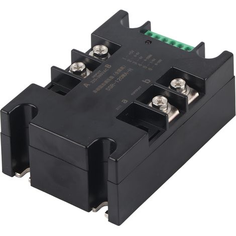 Régulateur de tension SCR monophasé à semi-conducteurs, relais de régulation électrique 220-380 V CA, SSR-120 WA-H, sans dissipateur thermique. (1/5)