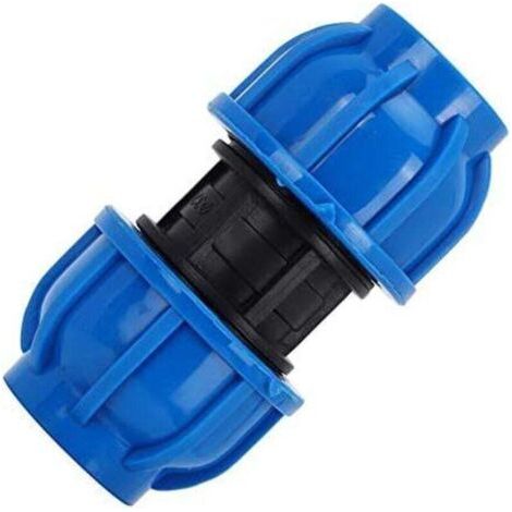 4Pcs PE Connecteur Droit En Plastique 32mm à 32mm Adaptateur De Tuyau D'eau Raccord Droit Raccord De Tuyau D'Eau Tube Raccords (1/4)