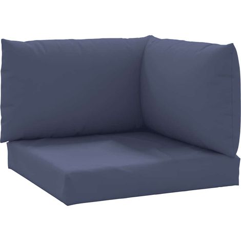 Coussins de palette lot de 3,Coussins d'extérieur bleu marine tissu oxford CFW338649 (1/5)