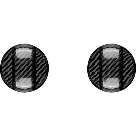 Deux pièces de garniture de bouchon de réservoir de carburant d'origine en fibre de carbone pour Audi A3, A4, S5, S4, A5, RS3, RS4, RS5, A7, RS7, Q3, Q5, A6, Q8 et S-line.