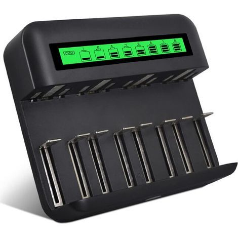 USB LCD Battery Charger for AAA AAA CD Ni-MH Ni-CD Rechargeable Batteries