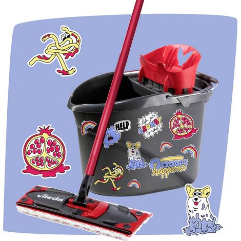 Vileda 183753 Vileda ULTRAMAX MY STYLE Box - Dirt is Good Ensemble d'essuie-glaces anthracite, rouge 1 pc(s) (1/3)