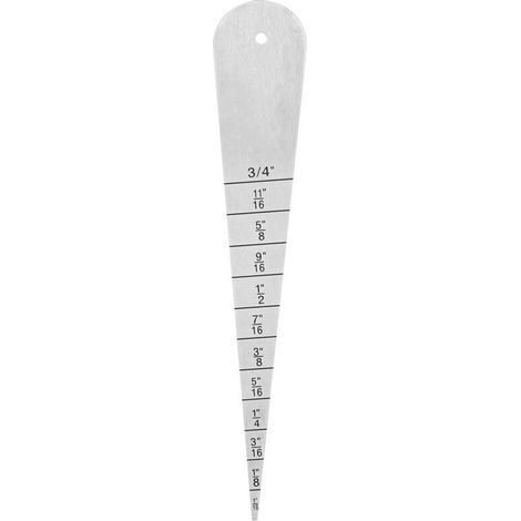 Edelstahl-Dickenlehre 1/16-3/4, misst 2-20 mm Innendurchmesser für Flansche (1/5)