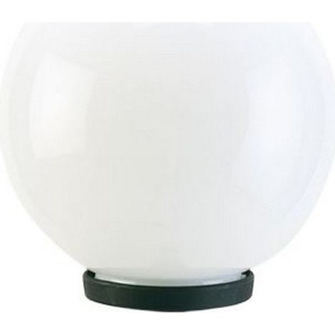 Sovil – Globe extérieur 25 cm – Protection IP 44 – Diffuseur PMMA antichoc – Fixation sur mâts de Ø 60 mm – Thermoplastique noir (1/2)